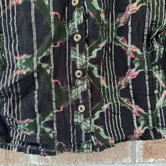 Pilcro Anthropologie Button Down Sleeveless Ruffle Blouse XS - Picture 4 of 10